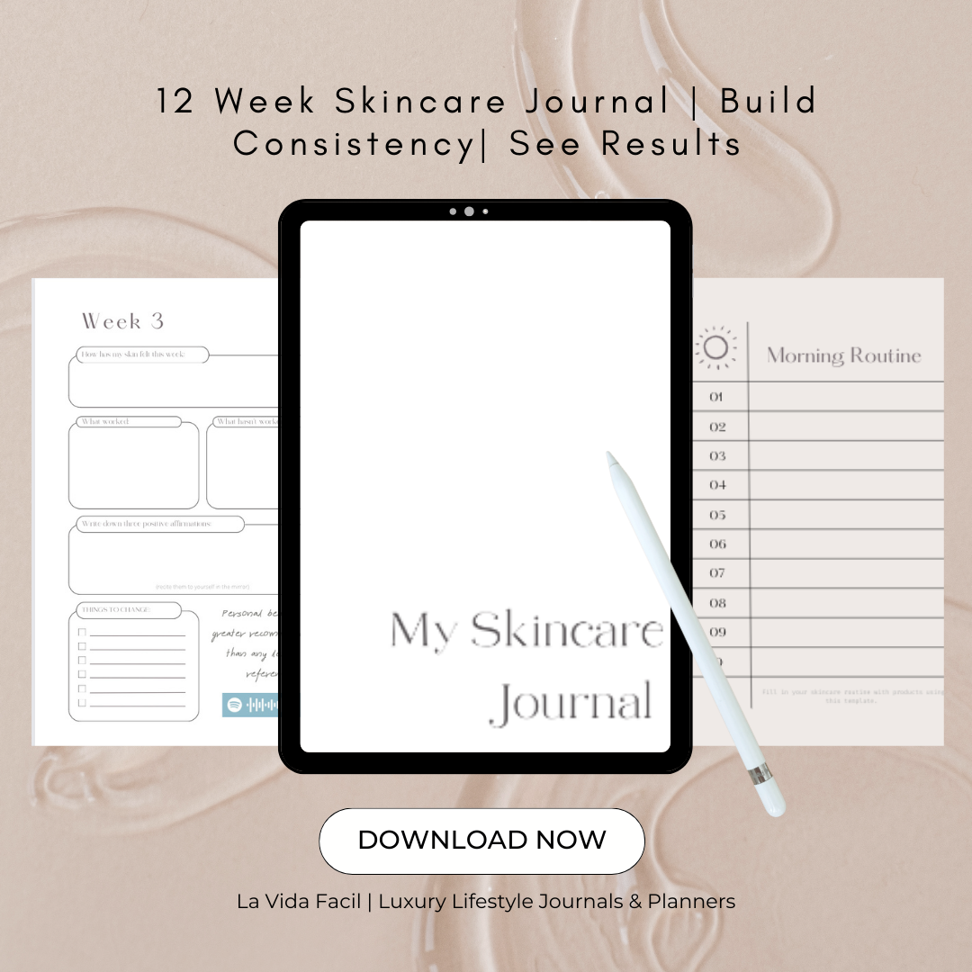 My Skincare Journal | Digital Skincare Planner, Planner for Skincare Routine, Beauty Journal, Self Care Diary, Selfcare Journal