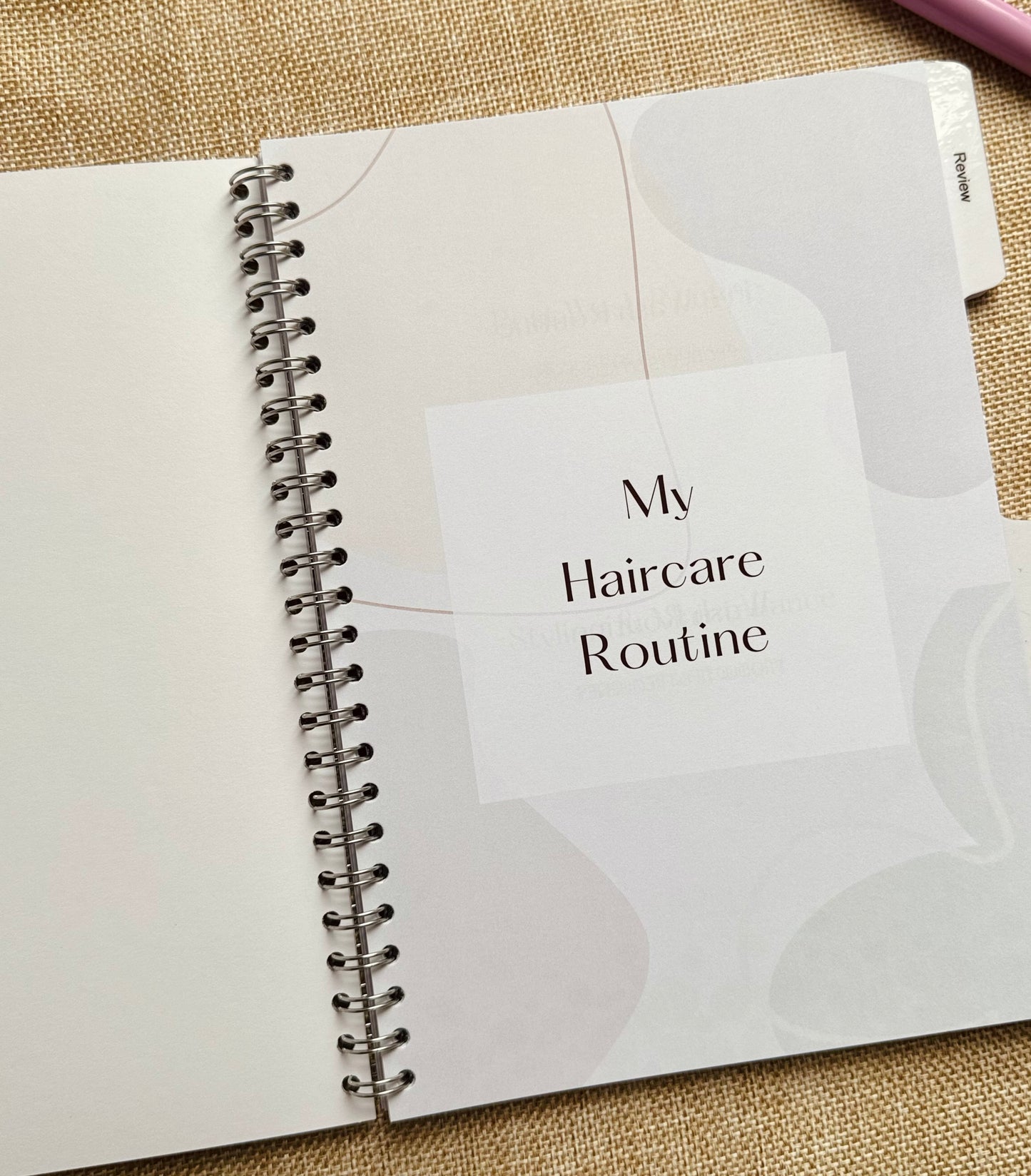 My Haircare Journal | Haircare Planner, Planner for Haircare Routine, Beauty Journal, Minimalist, Self Care Diary, Selfcare Journal, Gifts for her