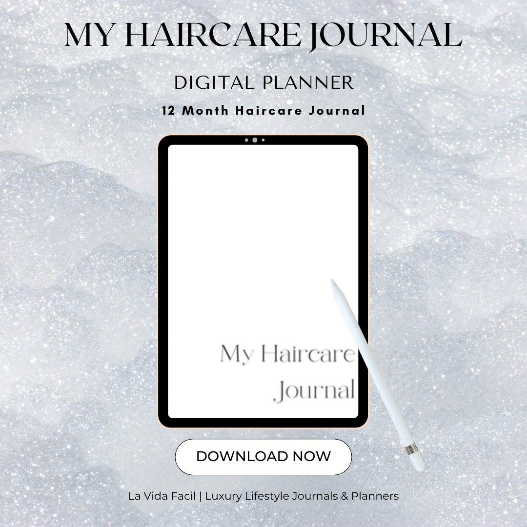 My Haircare Journal | Digital Haircare Planner, Planner for Haircare Routine, Beauty Journal, Self Care Diary, Selfcare Journal