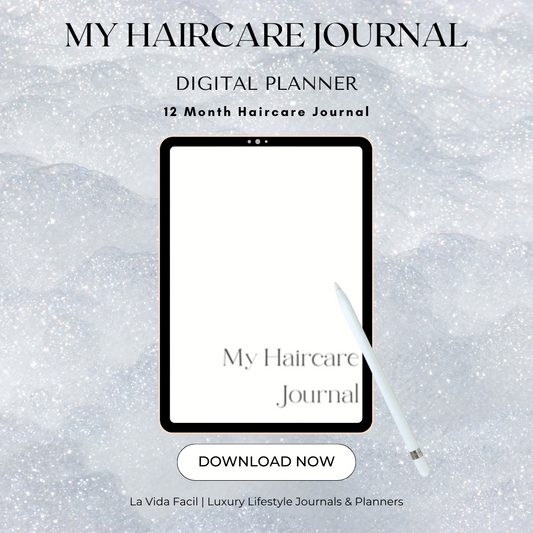 My Haircare Journal | Digital Haircare Planner, Planner for Haircare Routine, Beauty Journal, Self Care Diary, Selfcare Journal