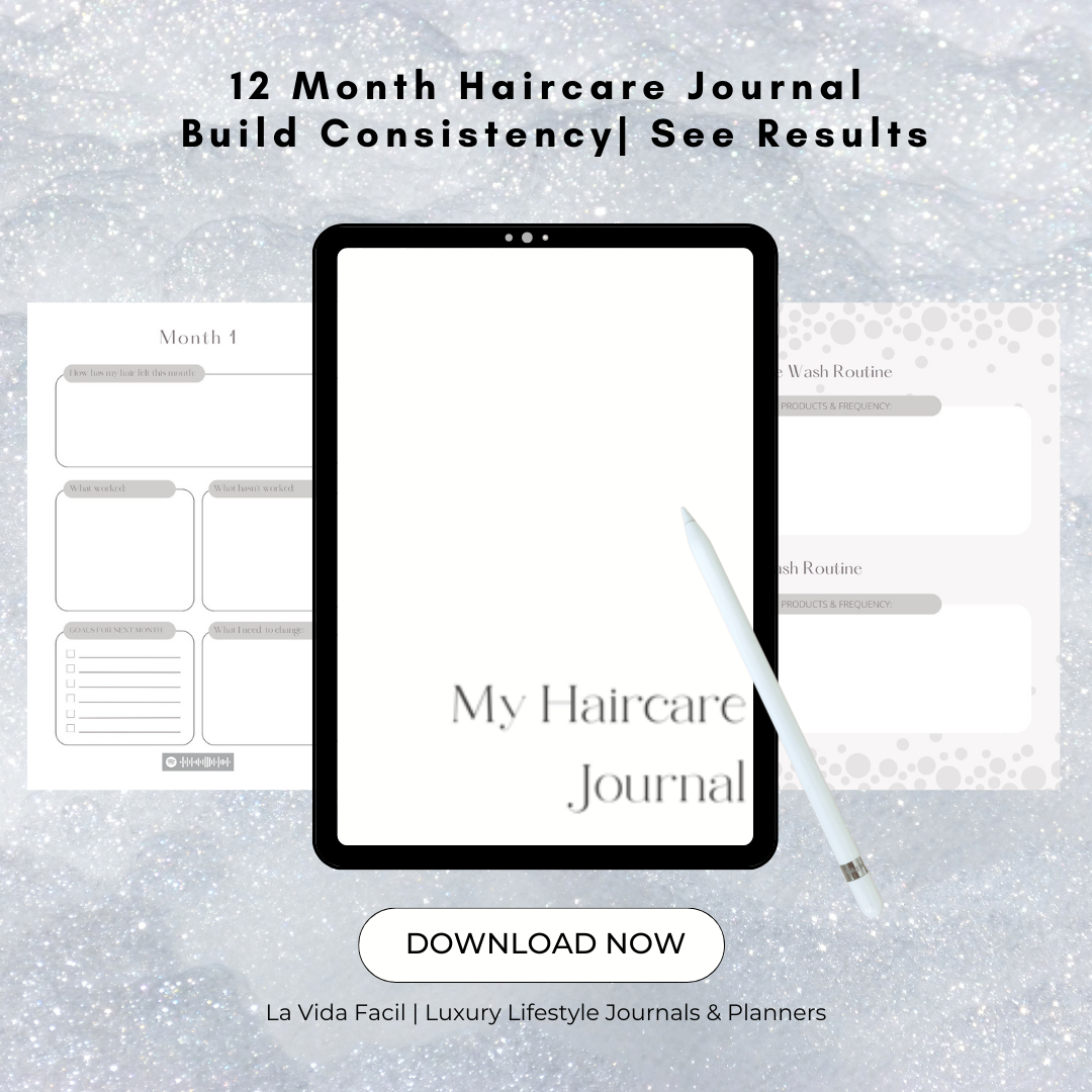 My Haircare Journal | Digital Haircare Planner, Planner for Haircare Routine, Beauty Journal, Self Care Diary, Selfcare Journal