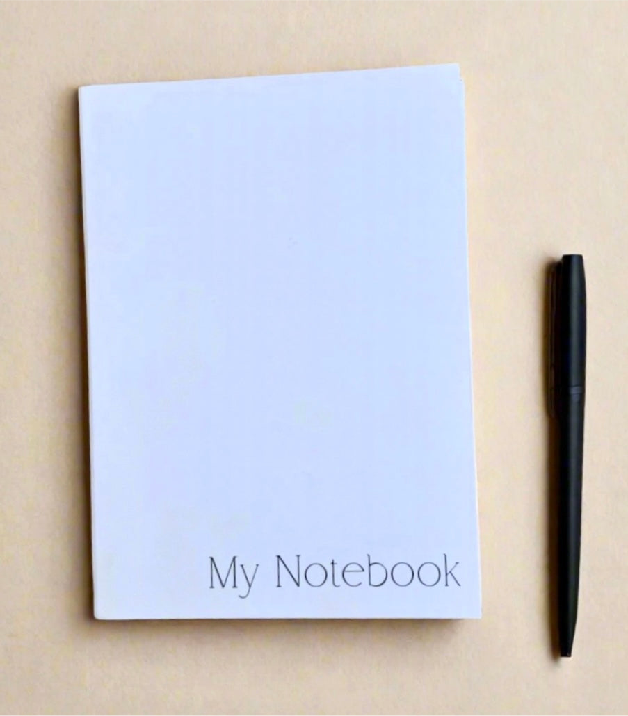 My Notebook | Minimalist, A6 Notebook, Soft Matt Cover, Pocket Size