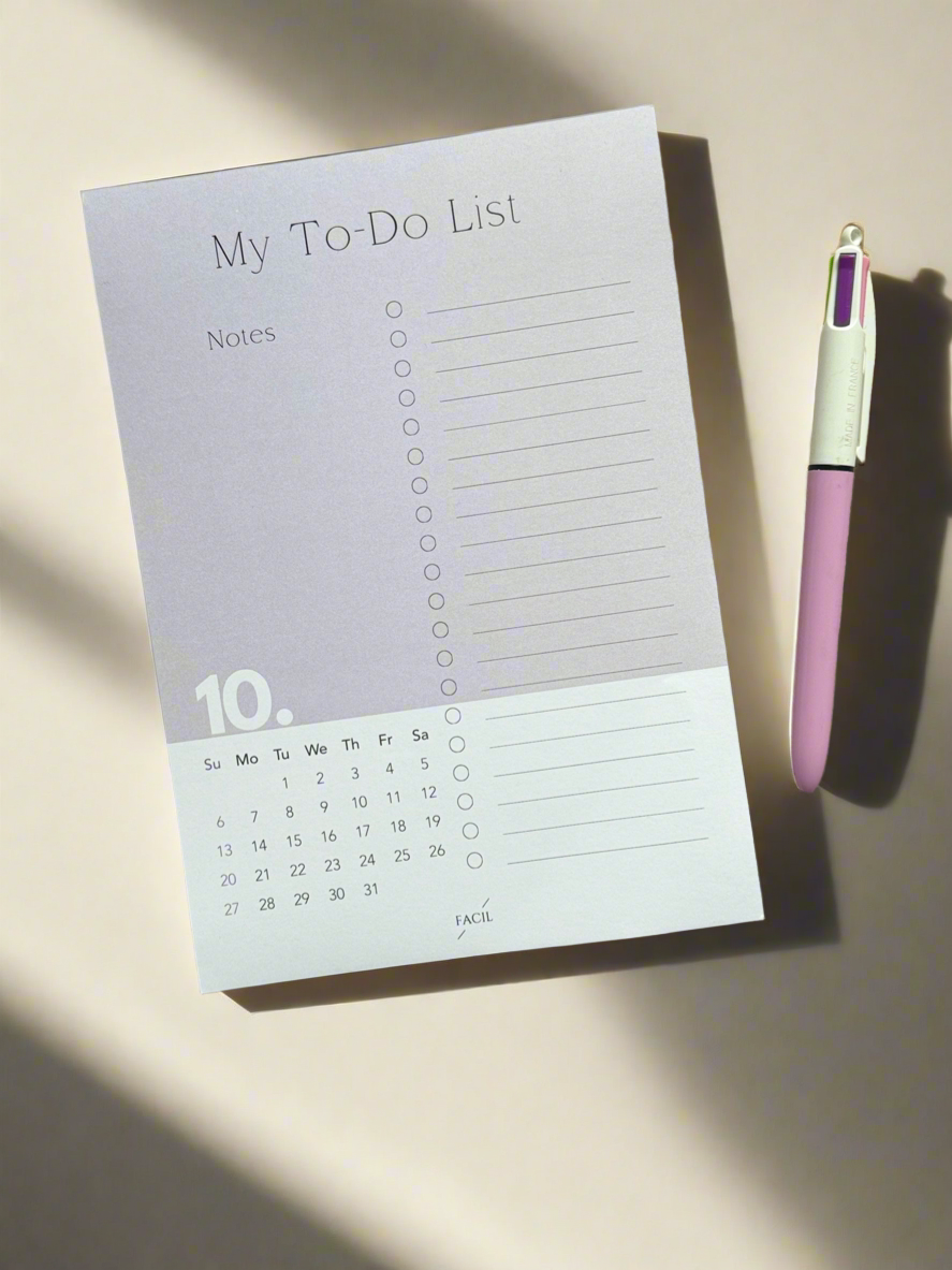 My To-Do List Notepad | A5 Weekly Planner Pad, Desk Planner with Monthly Calendar, Weekly Notepad, Daily Planner, To Do List Desk Pad