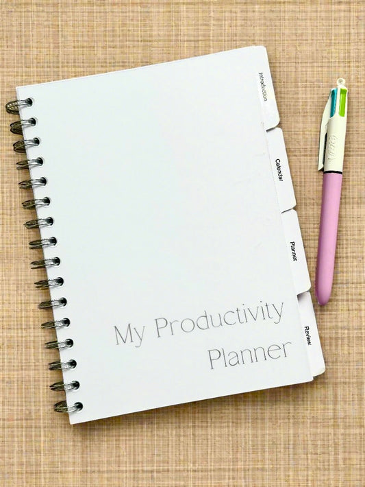 My Productivity Planner | Planner, Track Goals, Productivity, Journals & Notebooks, Goal-Setting, Minimalist, Customisable, Personalised