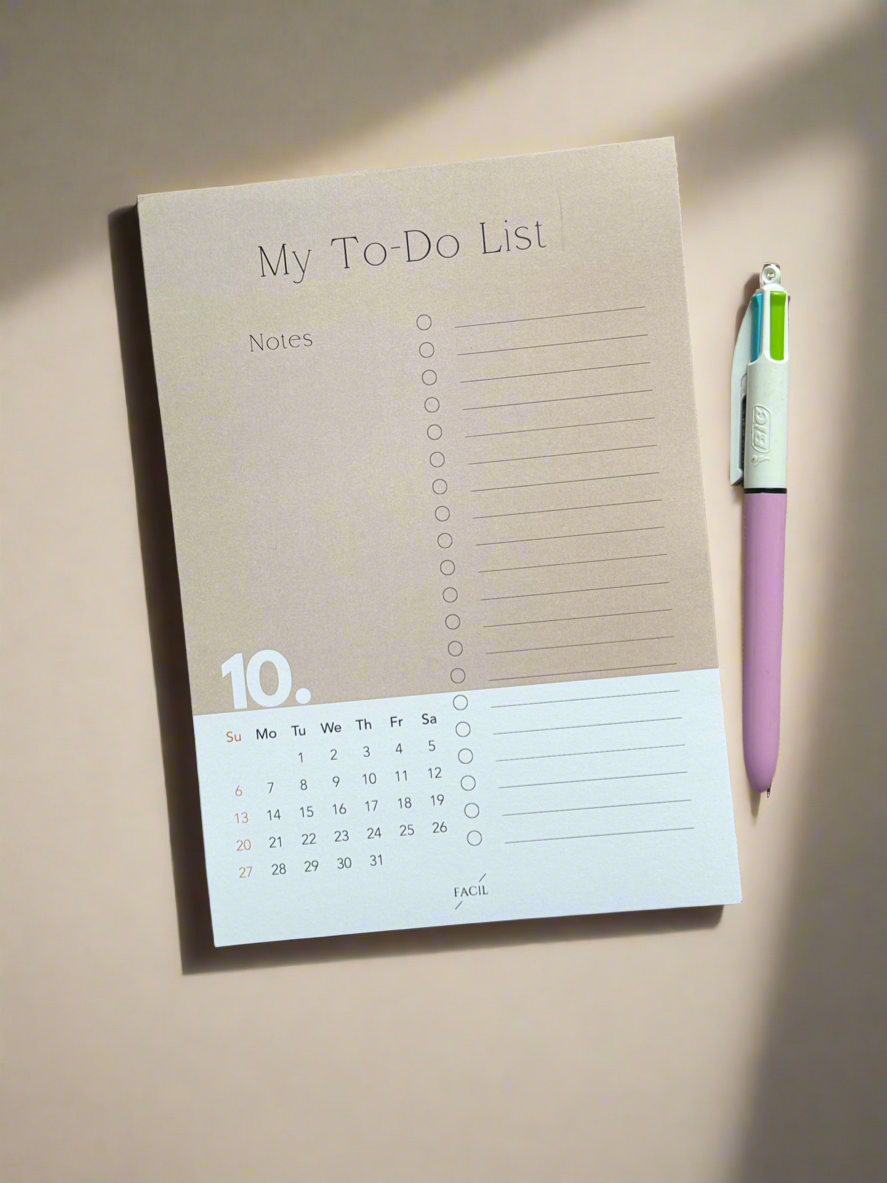 My To-Do List Notepad | A5 Weekly Planner Pad, Desk Planner with Monthly Calendar, Weekly Notepad, Daily Planner, To Do List Desk Pad