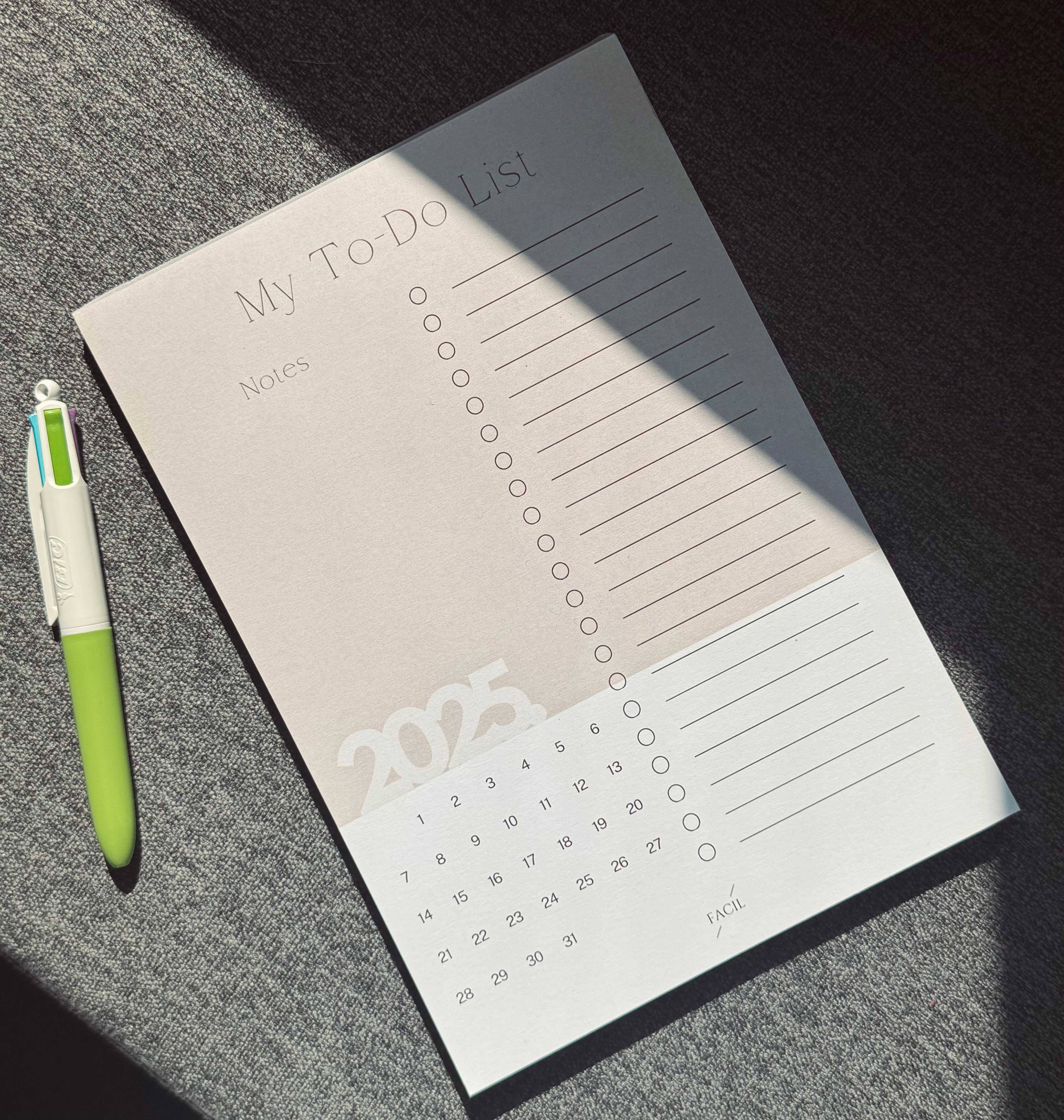 My To-Do List Notepad | A5 Weekly Planner Pad, Desk Planner with Monthly Calendar, Weekly Notepad, Daily Planner, To Do List Desk Pad
